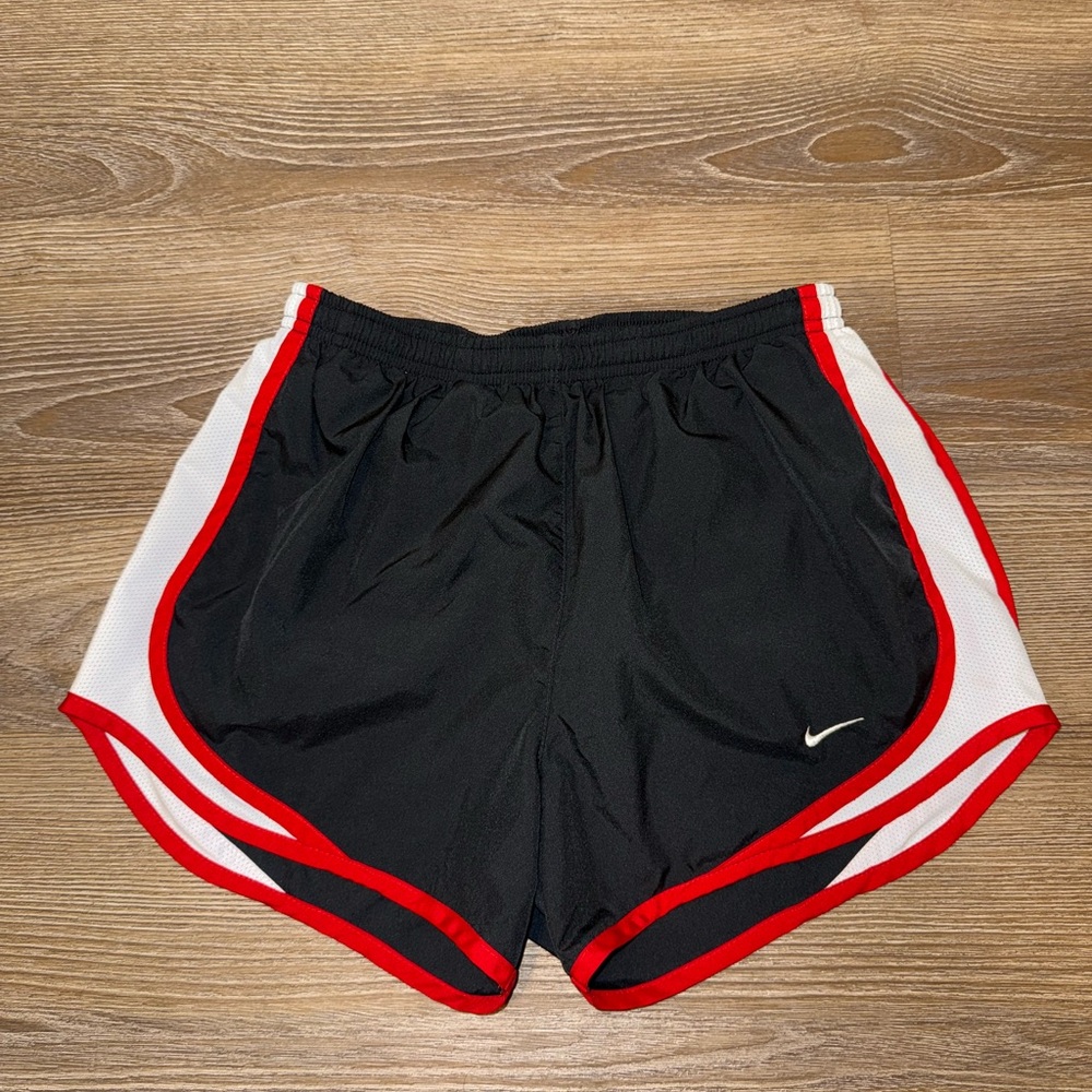 Nike Dri-Fit Running Shorts (Black and Red)